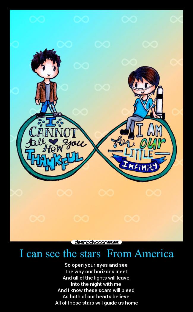 I can see the stars  From America - 