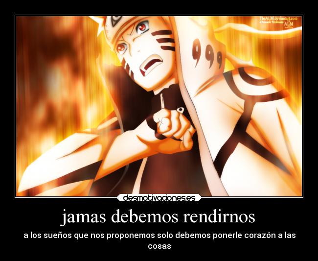 jamas debemos rendirnos - 