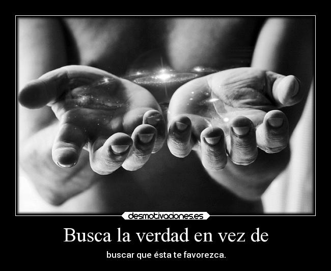 Busca la verdad en vez de -