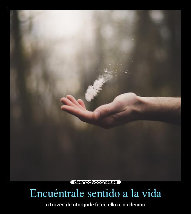 Encuéntrale sentido a la vida -