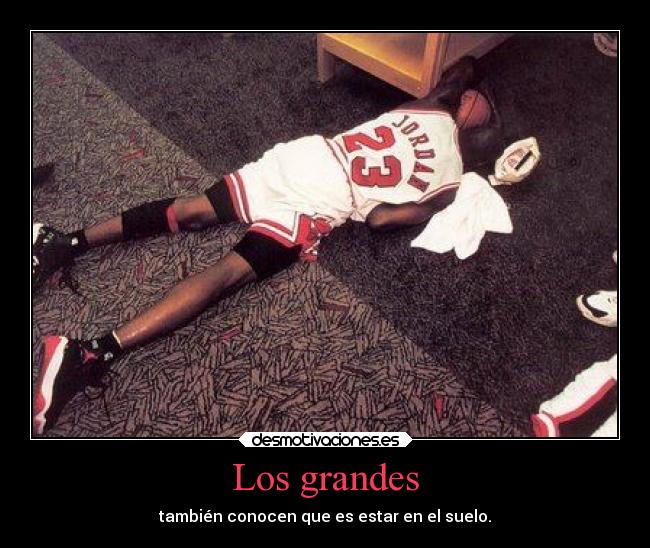 Los grandes - también conocen que es estar en el suelo.