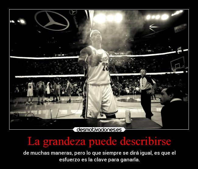 La grandeza puede describirse -