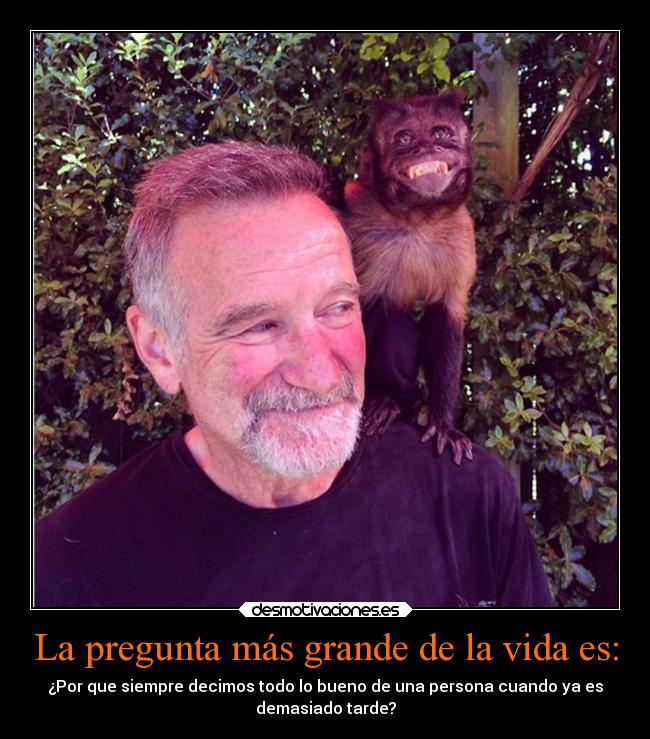 La pregunta más grande de la vida es: -