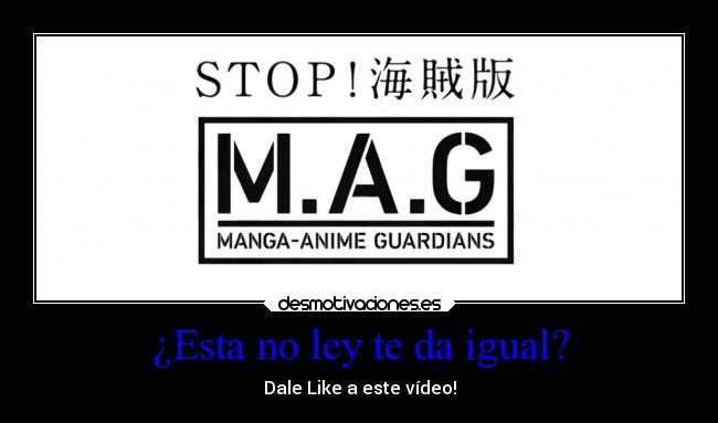 ¿Esta no ley te da igual? - Dale Like a este vídeo!