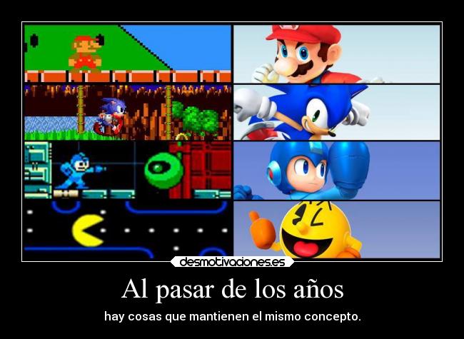 Al pasar de los años - hay cosas que mantienen el mismo concepto.