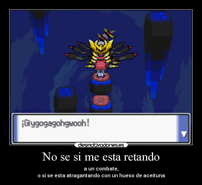 No se si me esta retando -