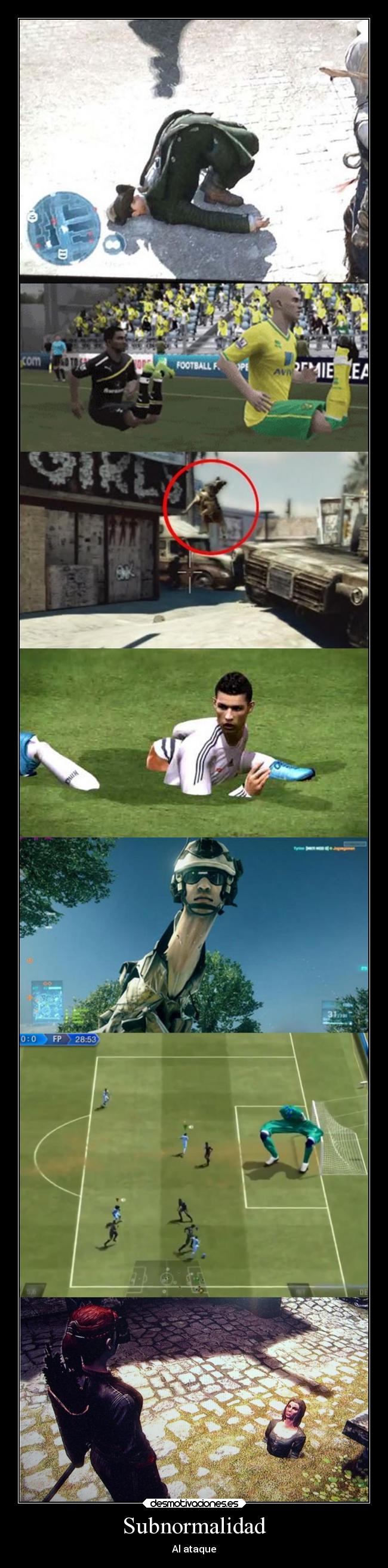 carteles videojuegos redgame subnormal glitches graciosos wtfxd desmotivaciones