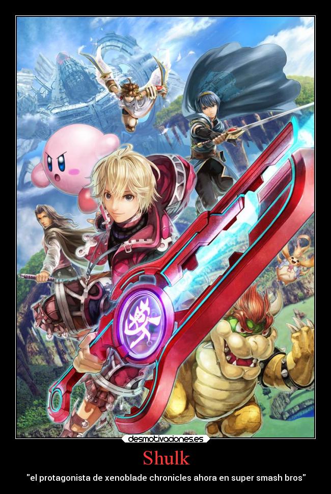 Shulk - el protagonista de xenoblade chronicles ahora en super smash bros