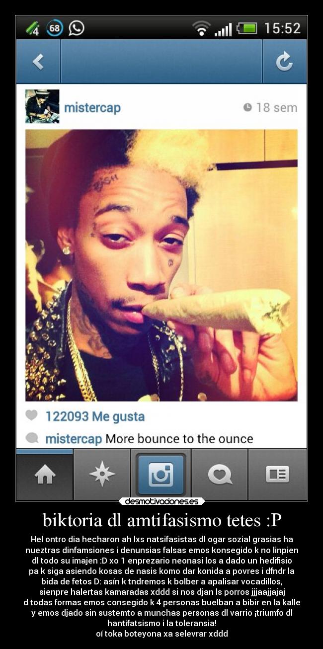 biktoria dl amtifasismo tetes :P -
