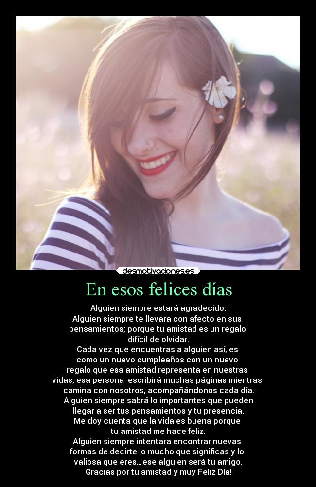 carteles alegria amistad feliz dia gracias regalos desmotivaciones