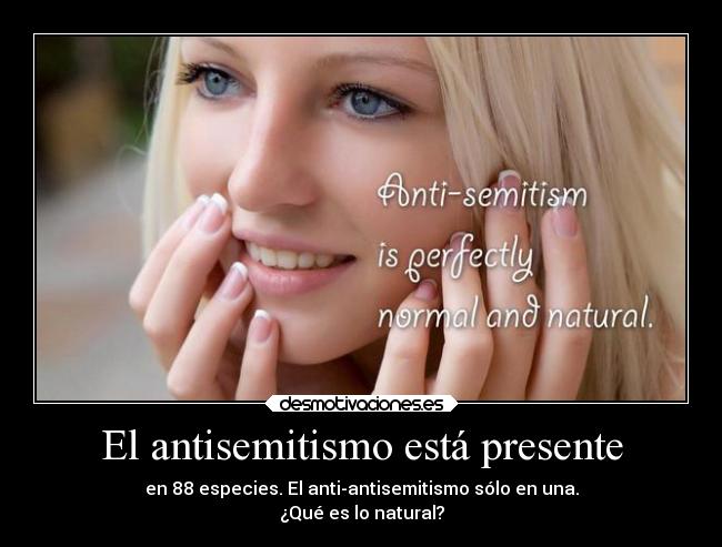 El antisemitismo está presente - 