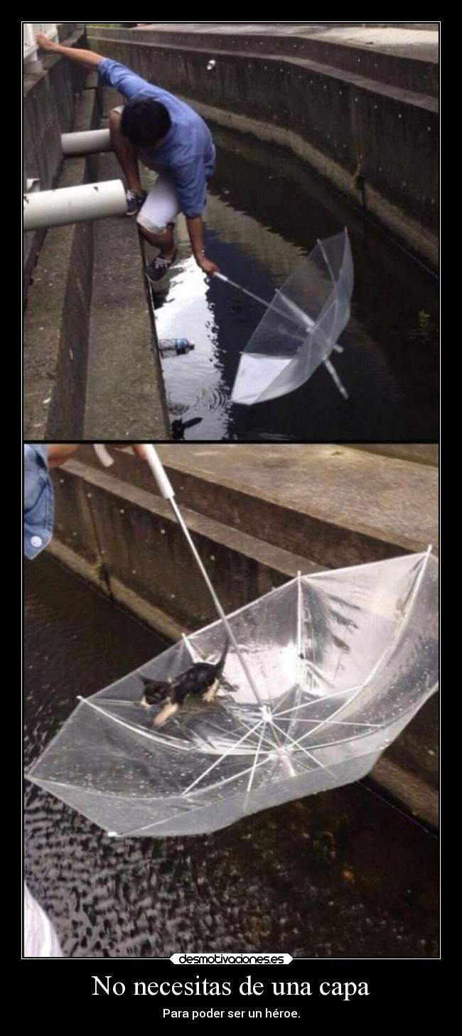 No necesitas de una capa -