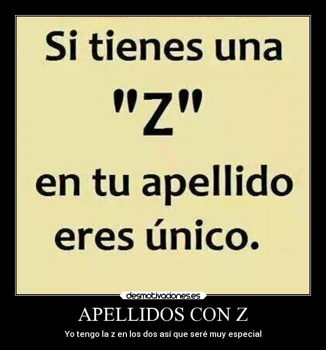 APELLIDOS CON Z -
