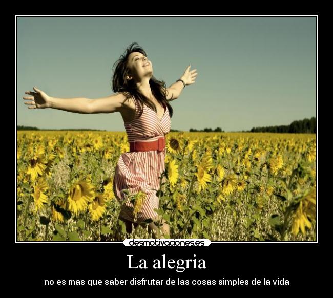 La alegria -