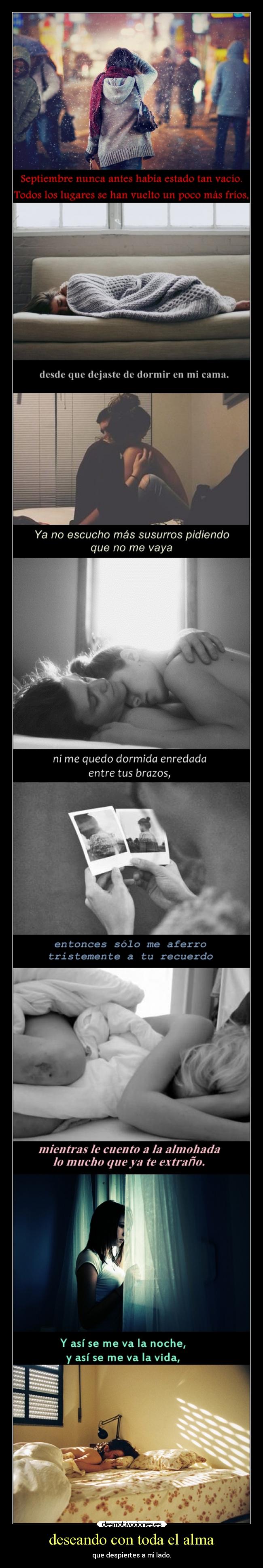 deseando con toda el alma -