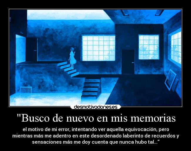 Busco de nuevo en mis memorias - 