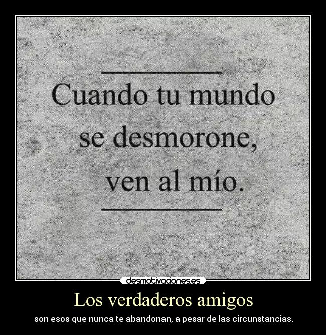Los verdaderos amigos - 