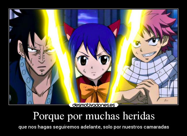 carteles amigos amistad anime fairy tail dragon slayer natsu wendi gageel desmotivaciones