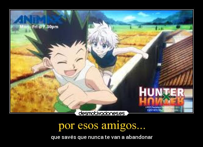 carteles amigos anime desmotivaciones