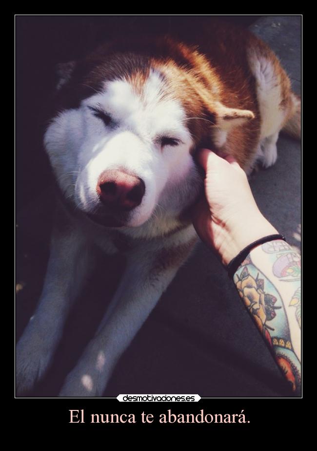 El nunca te abandonará. -