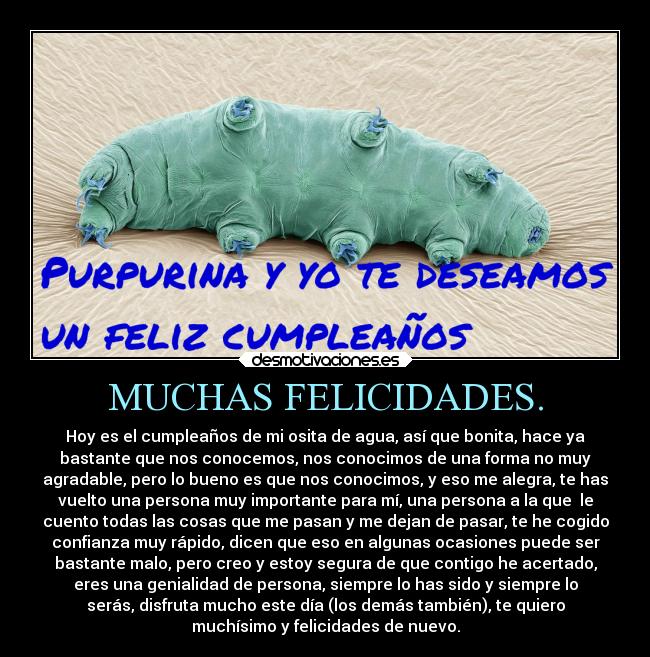 MUCHAS FELICIDADES. - 