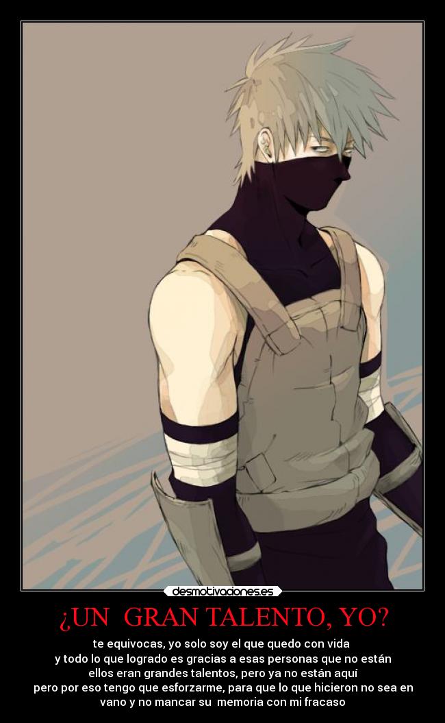 ¿UN GRAN TALENTO, YO? -