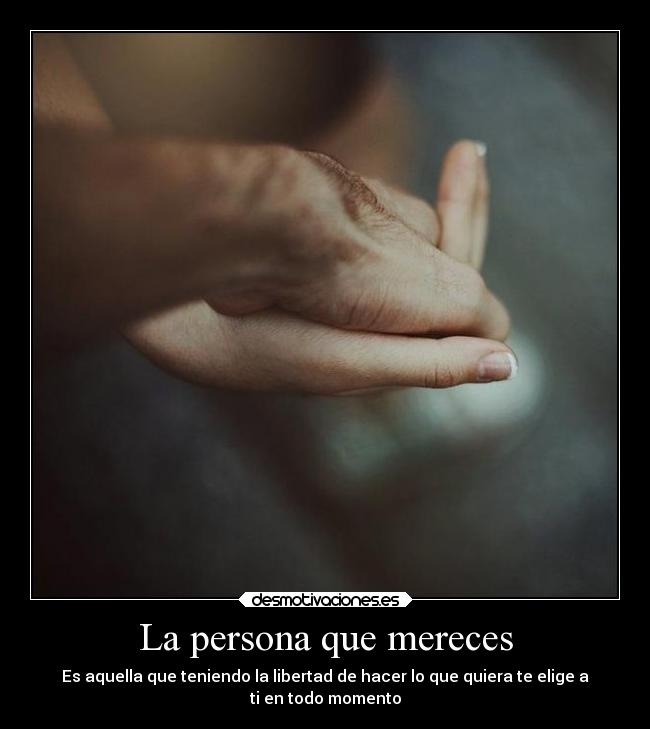 La persona que mereces - 