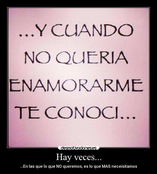 Hay veces... - 