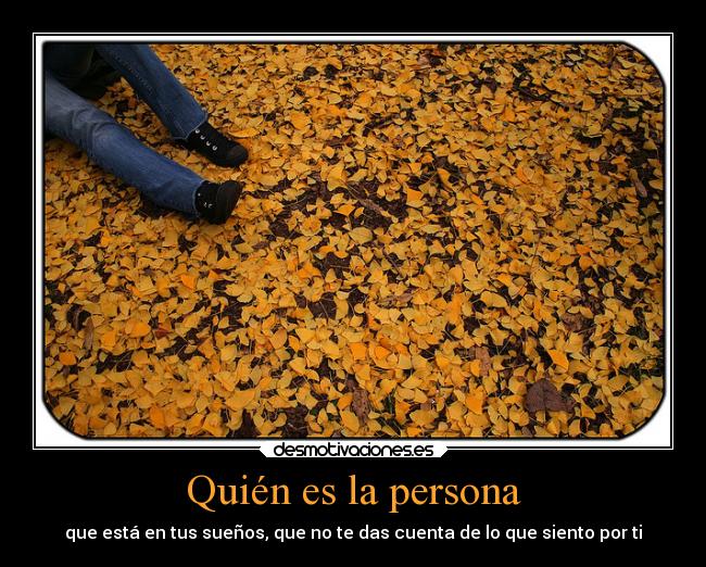 Quién es la persona - 