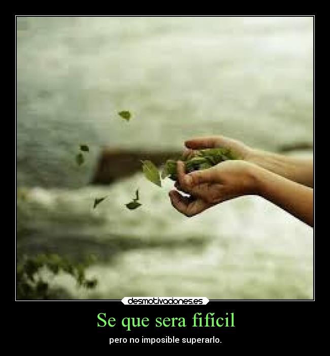 Se que sera fifícil - 