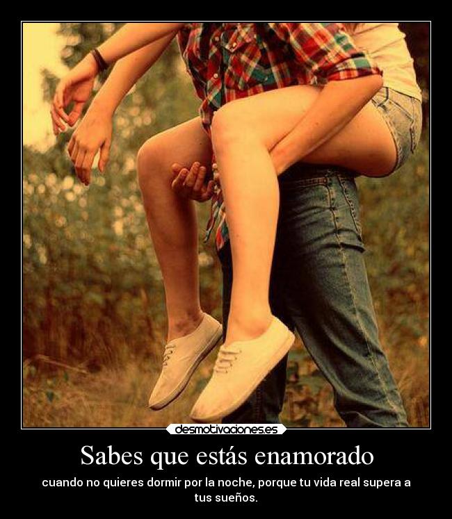 Sabes que estás enamorado - 