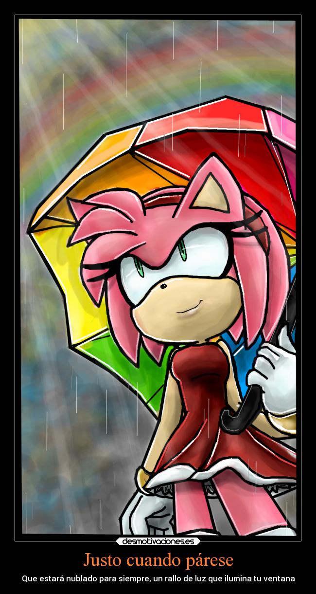 Justo cuando párese - Que estará nublado para siempre, un rallo de luz que ilumina tu ventana