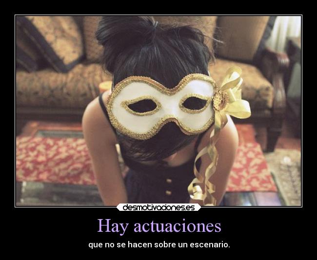 Hay actuaciones -