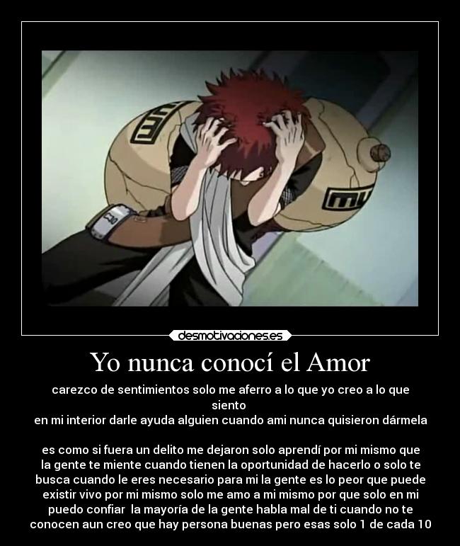 Yo nunca conocí el Amor -