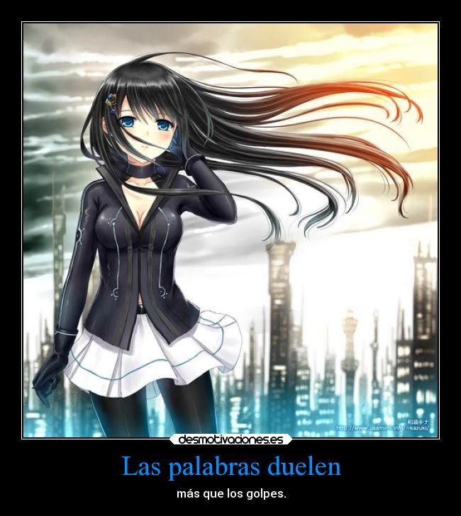 Las palabras duelen -