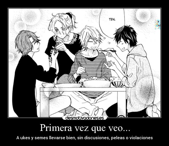 carteles amor yaoi uke seme desmotivaciones