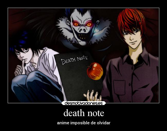 death note - anime imposible de olvidar