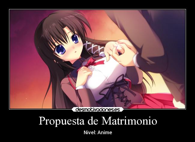 Propuesta de Matrimonio - Nivel: Anime