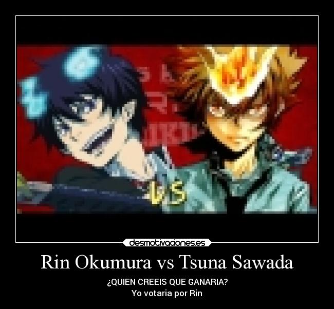 Rin Okumura vs Tsuna Sawada - ¿QUIEN CREEIS QUE GANARIA?
Yo votaria por Rin