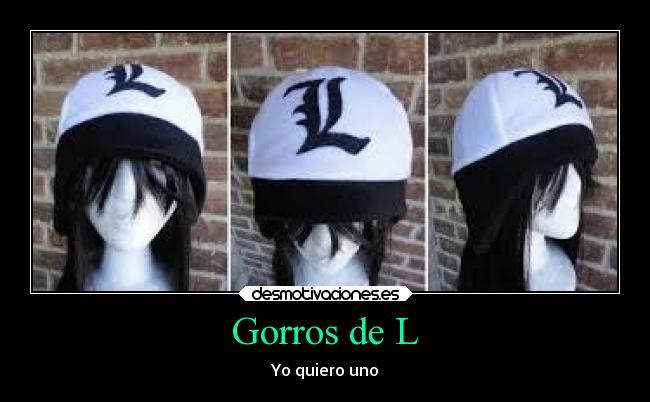 Gorros de L - Yo quiero uno