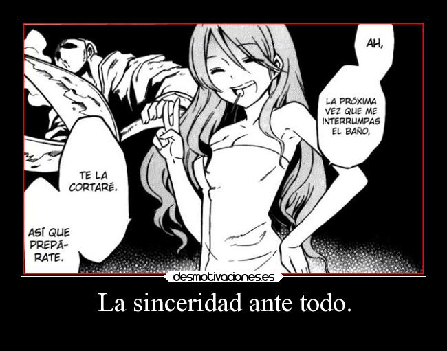 carteles anime manga akame kill akamegakill chelsea neesan desmotivaciones