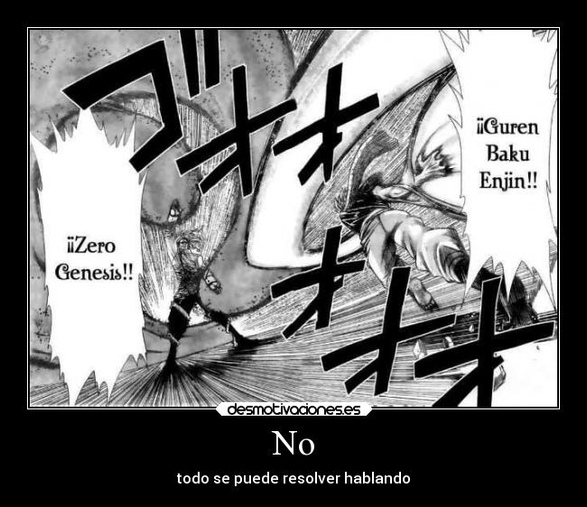 carteles anime manga fairy tail natsu dragneel zero desmotivaciones