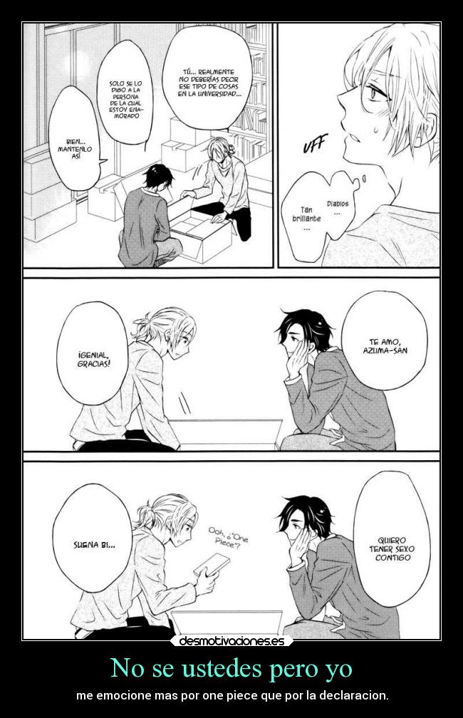 No se ustedes pero yo - me emocione mas por one piece que por la declaracion.