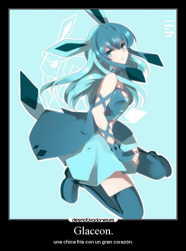 carteles anime pokemon glaceon desmotivaciones