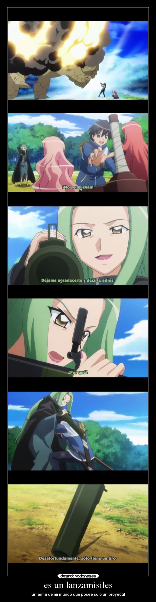 carteles anime saito luise zero tsukaima desmotivaciones