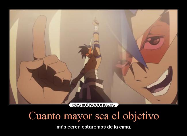 carteles anime tengen toppa gurren lagann clandominadores ejercitodemar desmotivaciones