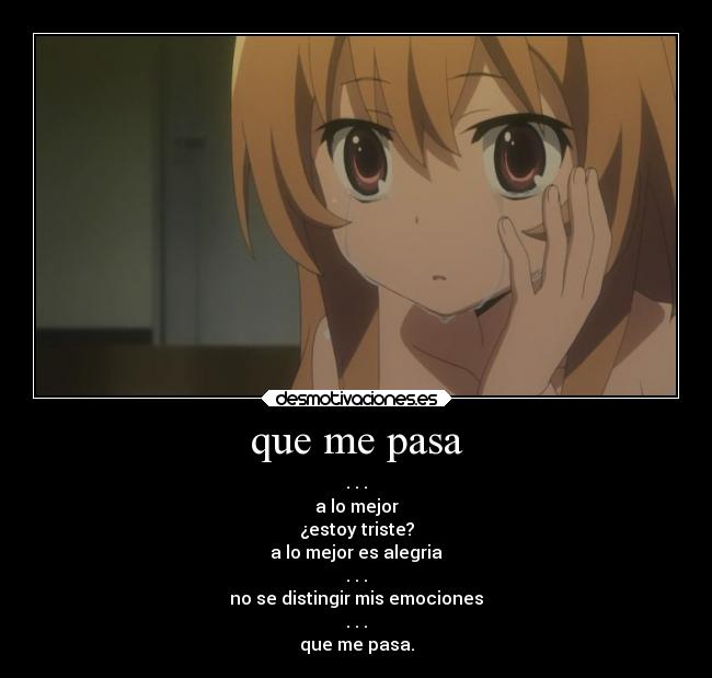 que me pasa -