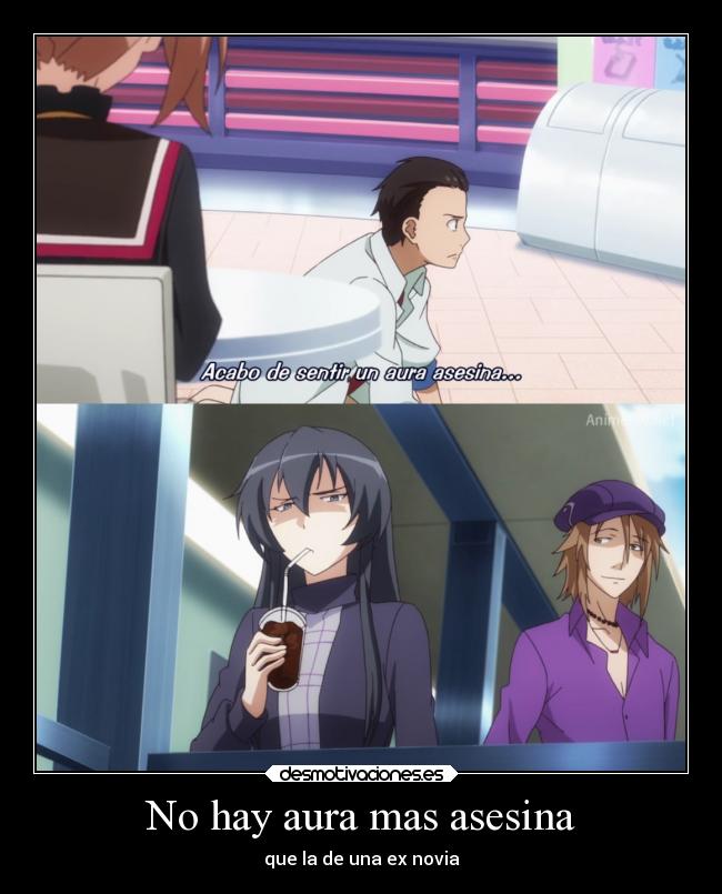 carteles anime vida humor otaku manga comedia ryuugajou nanana maizoukin desmotivaciones