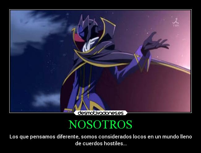carteles anime zero lelouch code geass britannia desmotivaciones