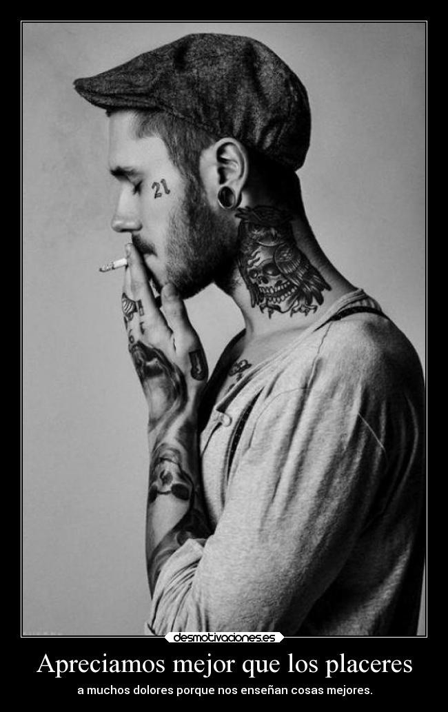 Apreciamos mejor que los placeres - a muchos dolores porque nos enseñan cosas mejores.